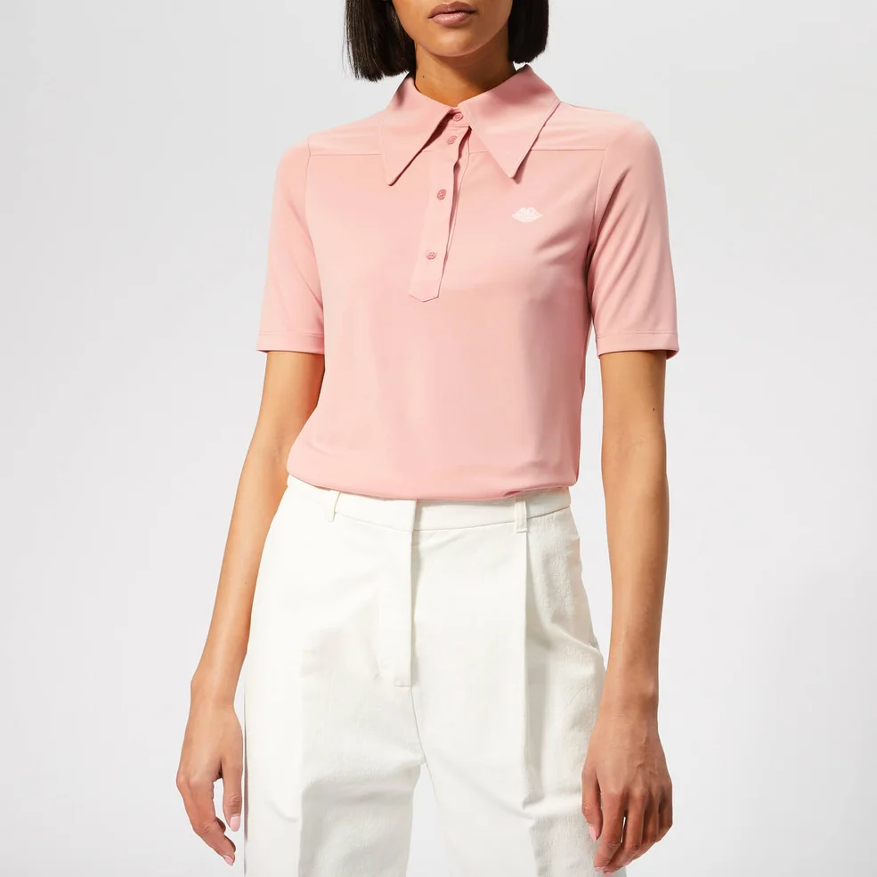 See By Chloé Women's Polo T-Shirt - Ash Rose Image 1
