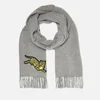 KENZO Women's Jumping Tiger Stole Scarf - Pale Grey - Image 1