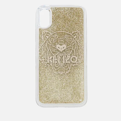 KENZO Women's Glitter Tiger iPhone Case - Gold