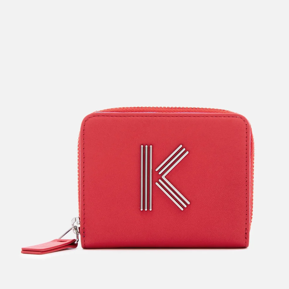 KENZO Women's Squared Wallet - Medium Red Image 1