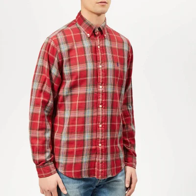 Polo Ralph Lauren Men's Checked Cotton-Flannel Shirt - Red/Blue