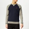 Polo Ralph Lauren Men's Raglan Sleeve Knitted Jumper - Navy/Grey Multi - Image 1
