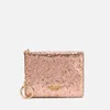 Coach Women's Glitter Key Ring Card Case - Metallic Rosegold - Image 1