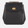 Coach Women's Refined Calf Leather Parker Backpack - Black - Image 1