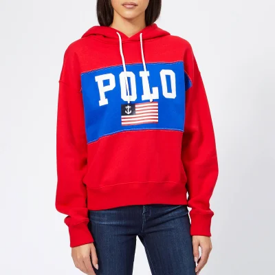 Polo Ralph Lauren Women's Pullover Polo Hoodie - Red