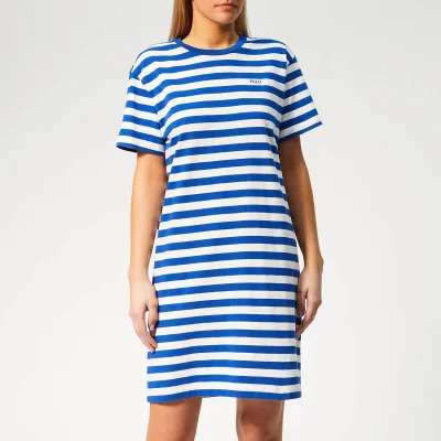 Polo Ralph Lauren Women's Stripe T-Shirt Dress - Blue/White