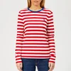 Polo Ralph Lauren Women's PP Long Sleeve Stripe Crew Neck T-Shirt - Red/White - Image 1