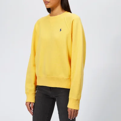 Polo Ralph Lauren Women's PP Crew Neck Sweatshirt - Yellow