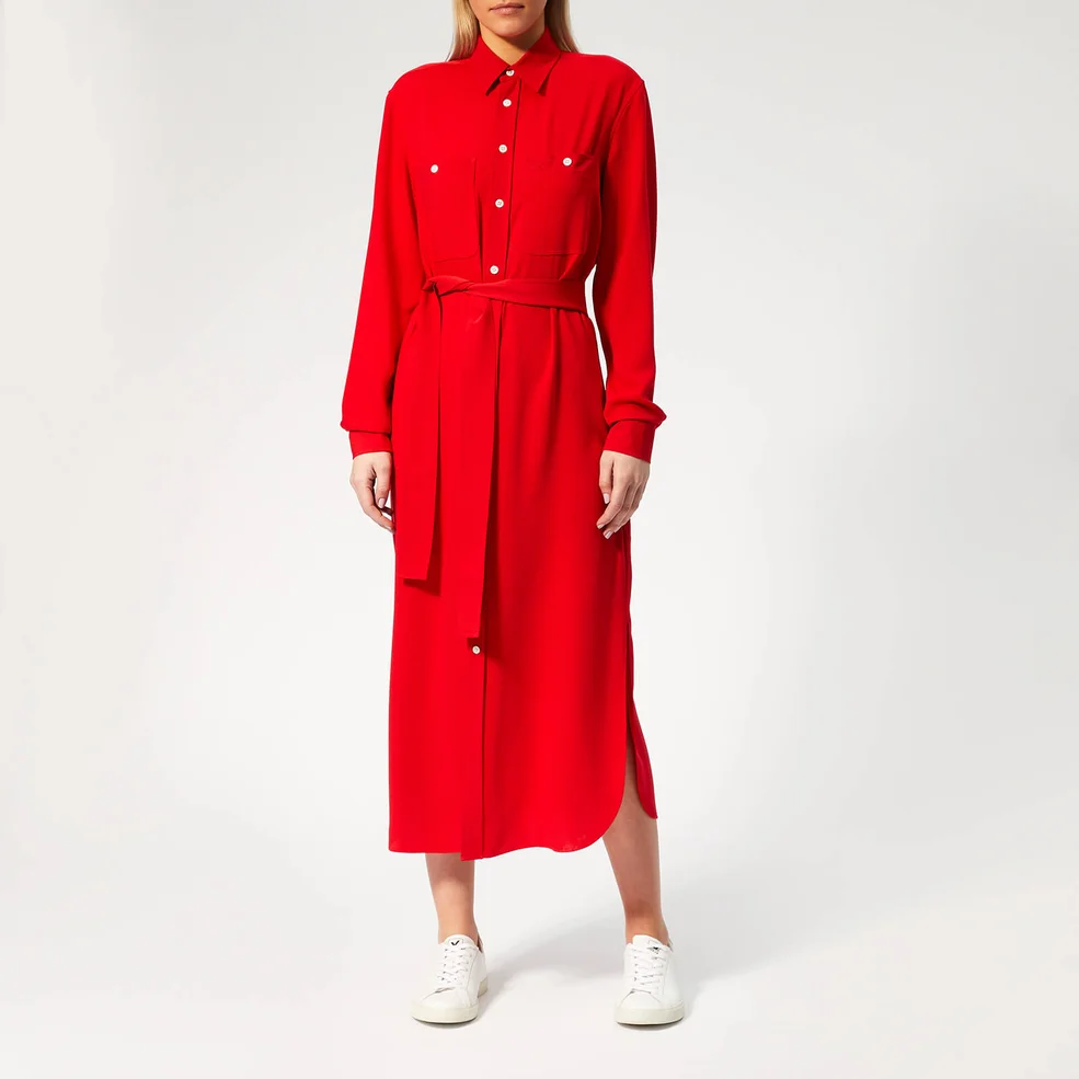 Polo Ralph Lauren Women's Shirt Dress - Red Image 1