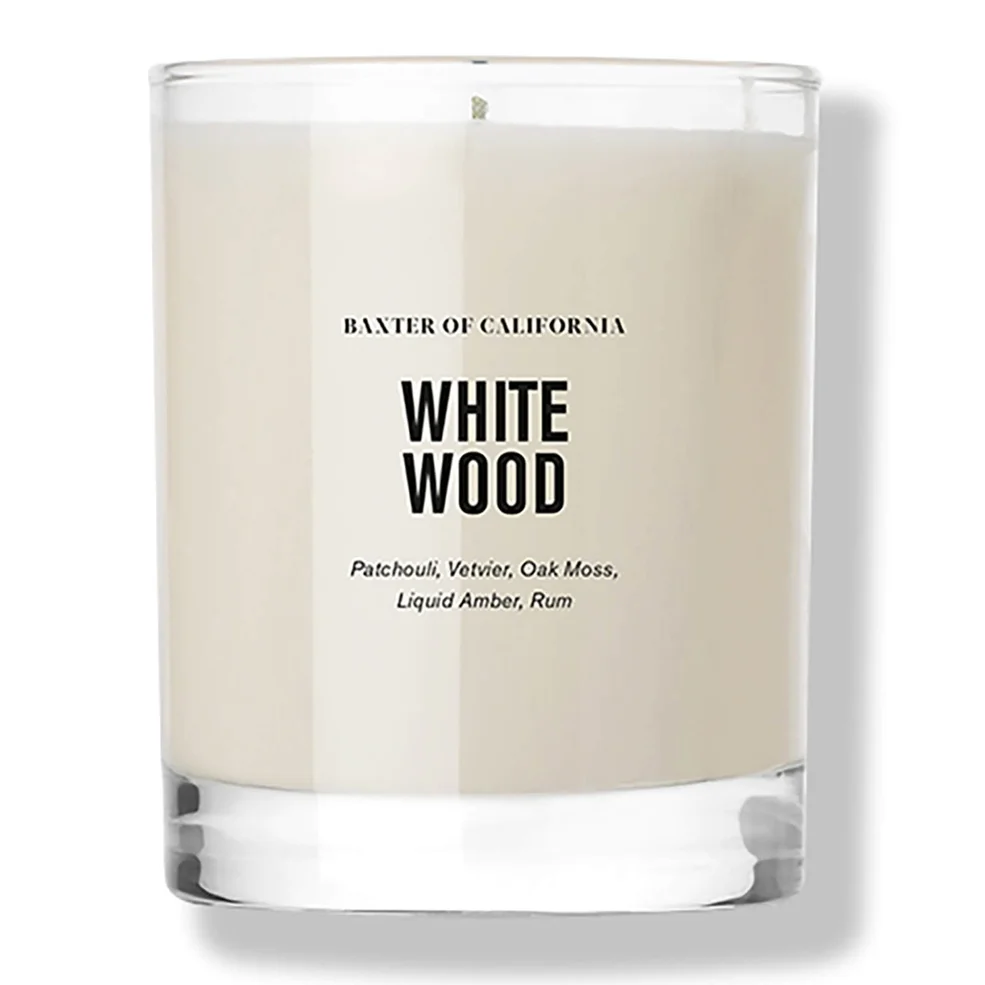 Baxter of California White Wood Candle Image 1