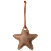 Broste Copenhagen Fade Christmas Ornament - Brown - Star - Image 1