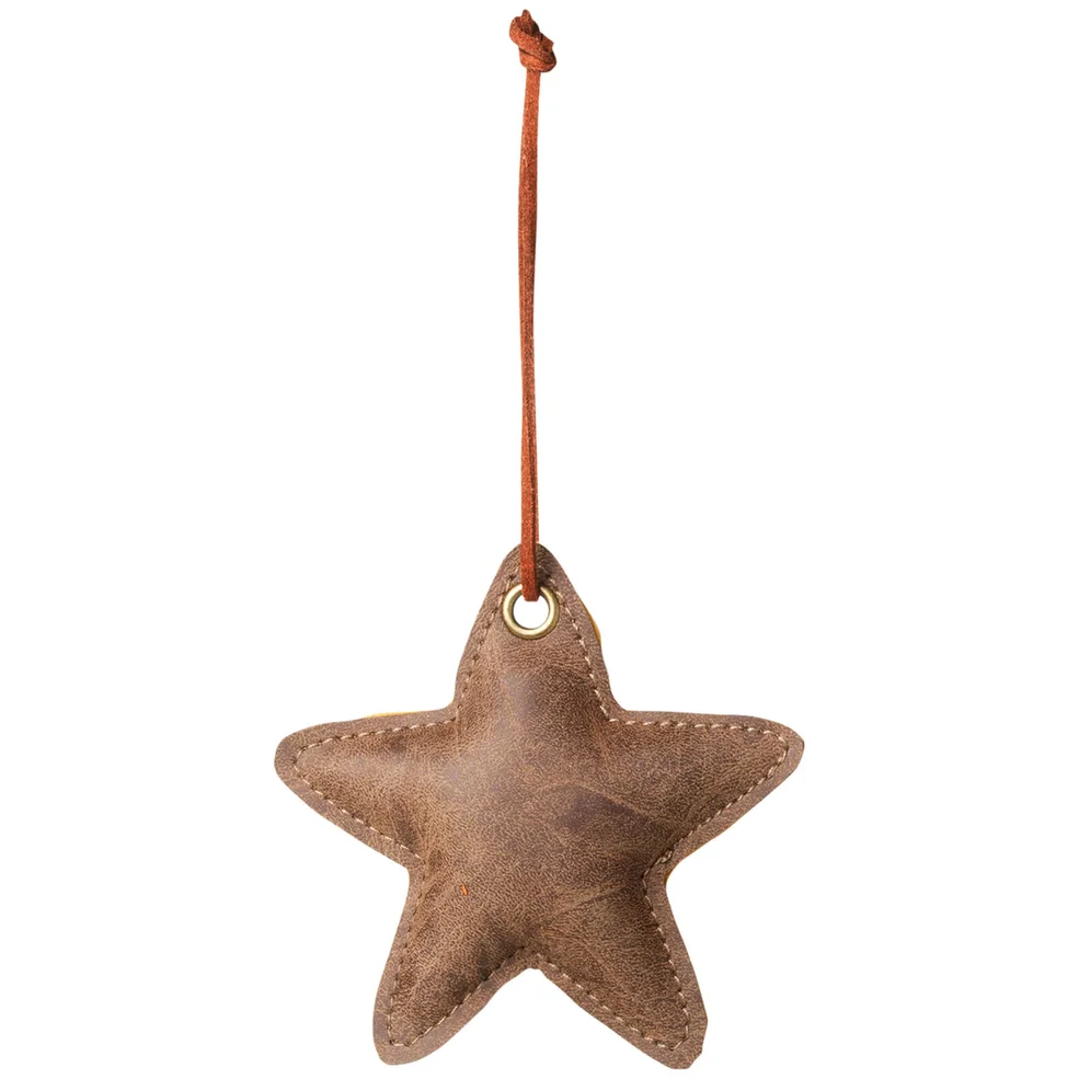 Broste Copenhagen Fade Christmas Ornament - Brown - Star Image 1