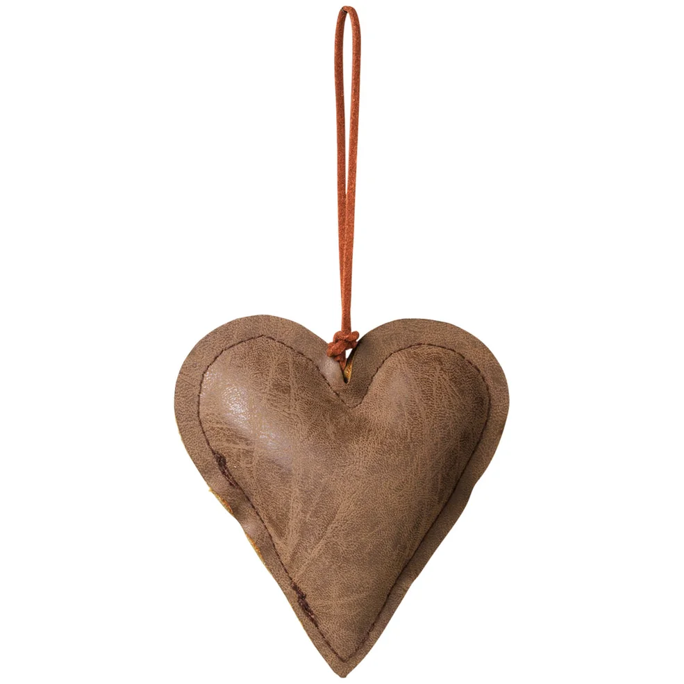 Broste Copenhagen Fade Christmas Ornament - Brown - Heart Image 1