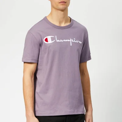 Champion Men's Script T-Shirt - Purple