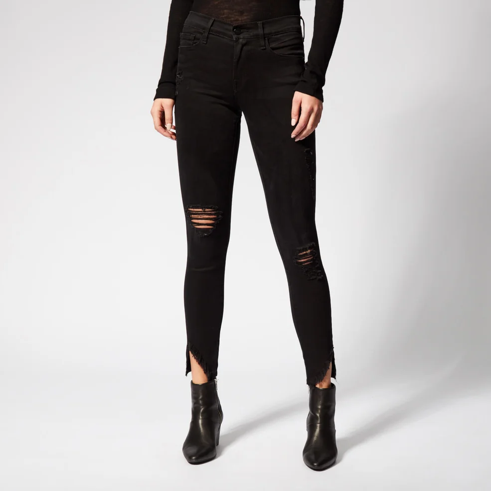 Frame Women's Le Skinny de Jeanne Side Fray Jeans - Hathaway Image 1