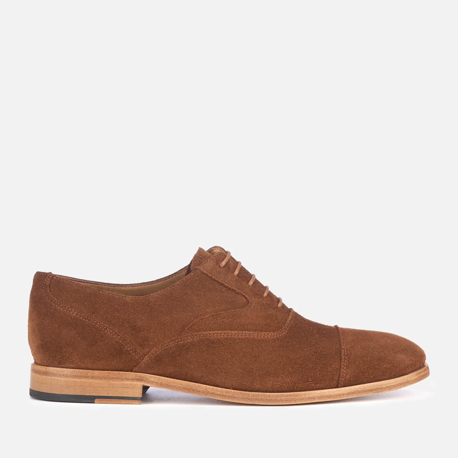 PS Paul Smith Men's Tompkins Suede Toe Cap Oxford Shoes - Hazelnut Image 1