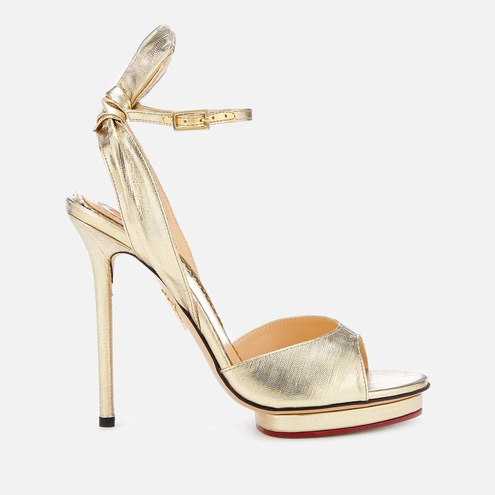 Charlotte Olympia Women's Wallace Sandals - Gold/Lame Image 1