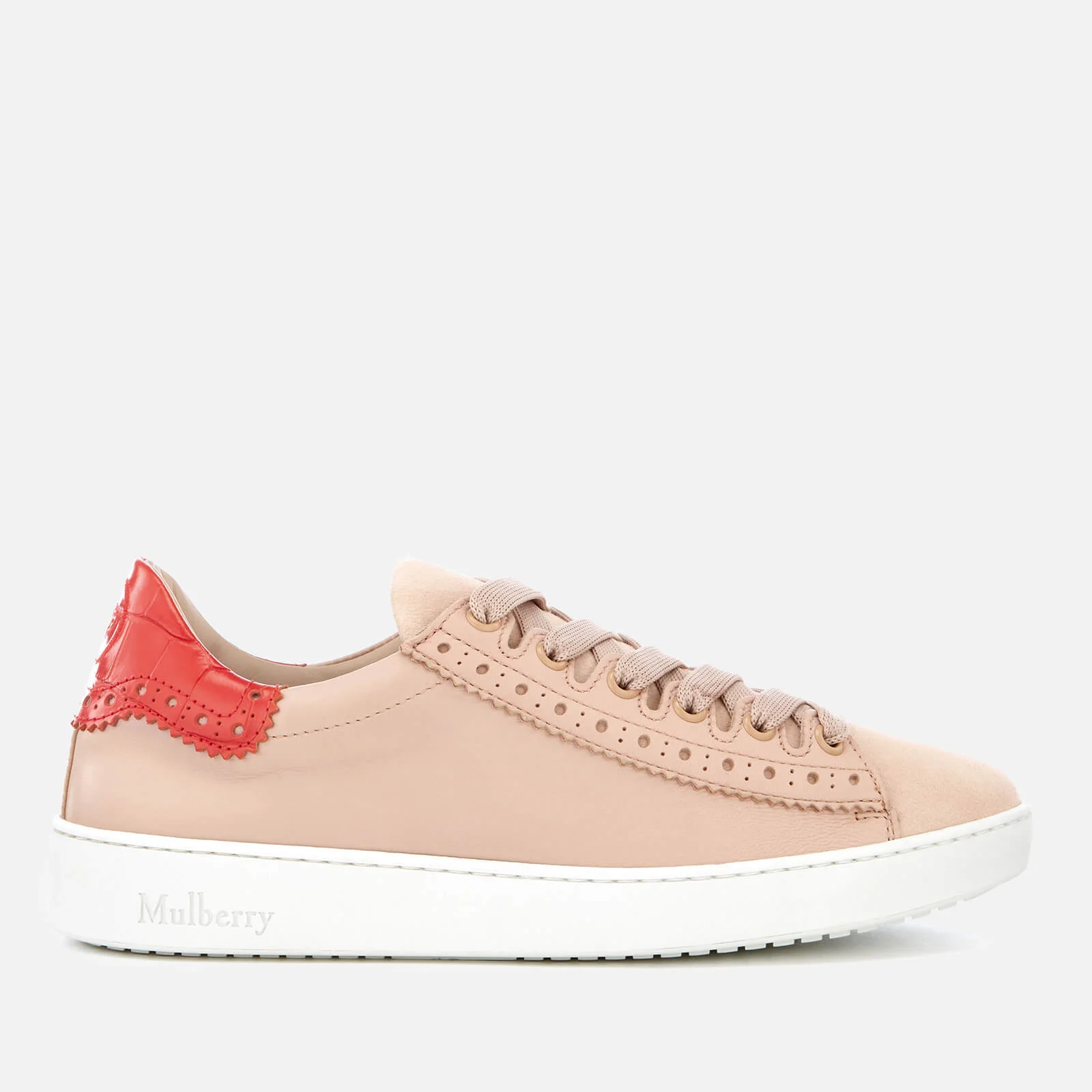 Mulberry Women's Jump Leather Low Top Trainers - Pink Image 1