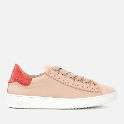 Mulberry Women's Jump Leather Low Top Trainers - Pink
