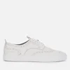 Grenson Men's Sneaker 3 Leather Brogue Trainers - White - Image 1