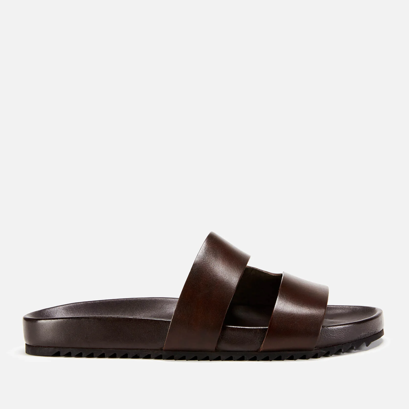 Grenson Men's Chadwick Hand Painted Leather Slide Sandals - Brown Image 1