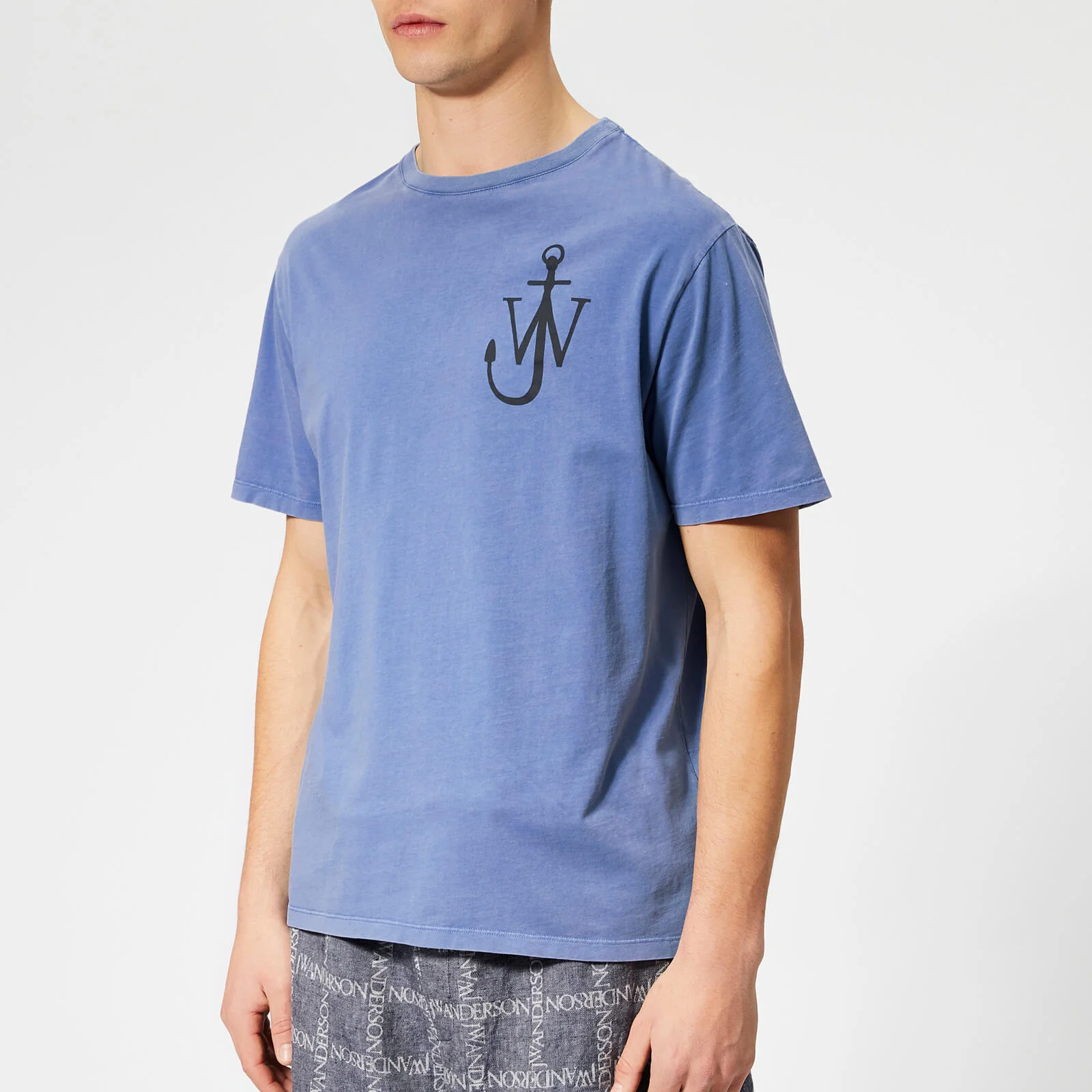 JW Anderson Men's JWA Anchor Print T-Shirt - Indigo Image 1