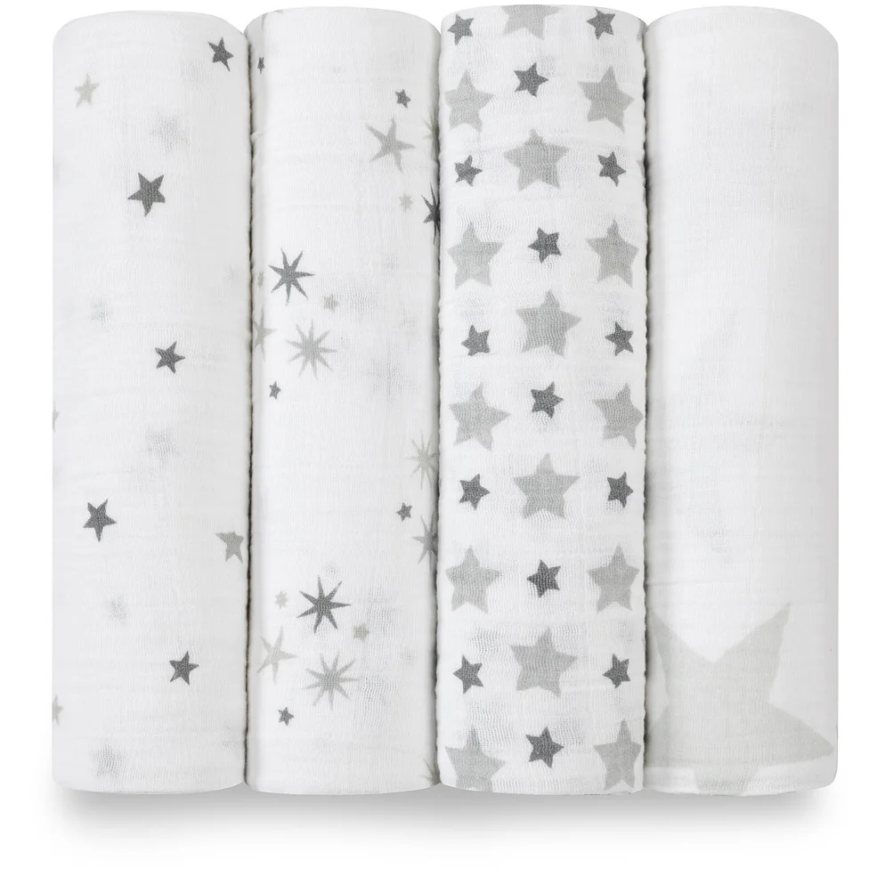 aden + anais Classic Swaddle 4 Pack Twinkle Image 1