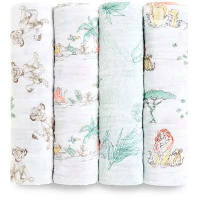 aden + anais Classic Swaddle 4-Pack Lion King