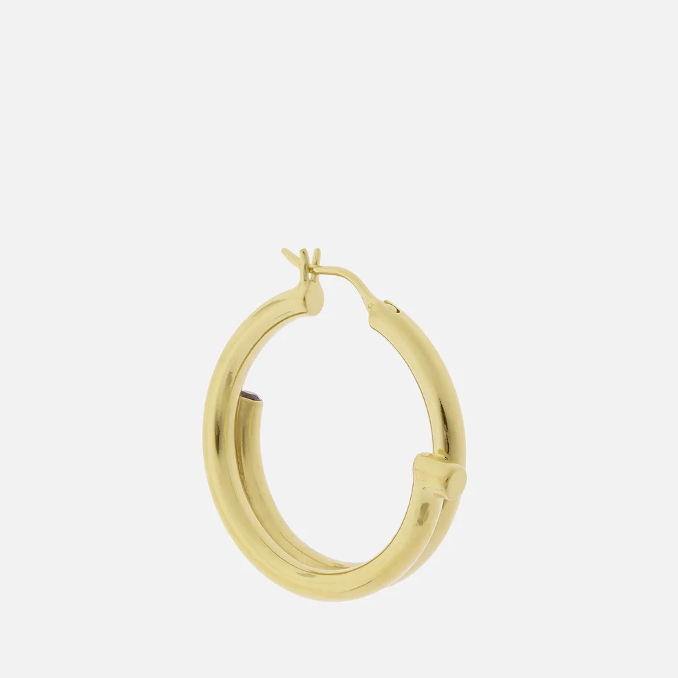 Maria Black Women's Genie Hoop Earring - Gold Image 1