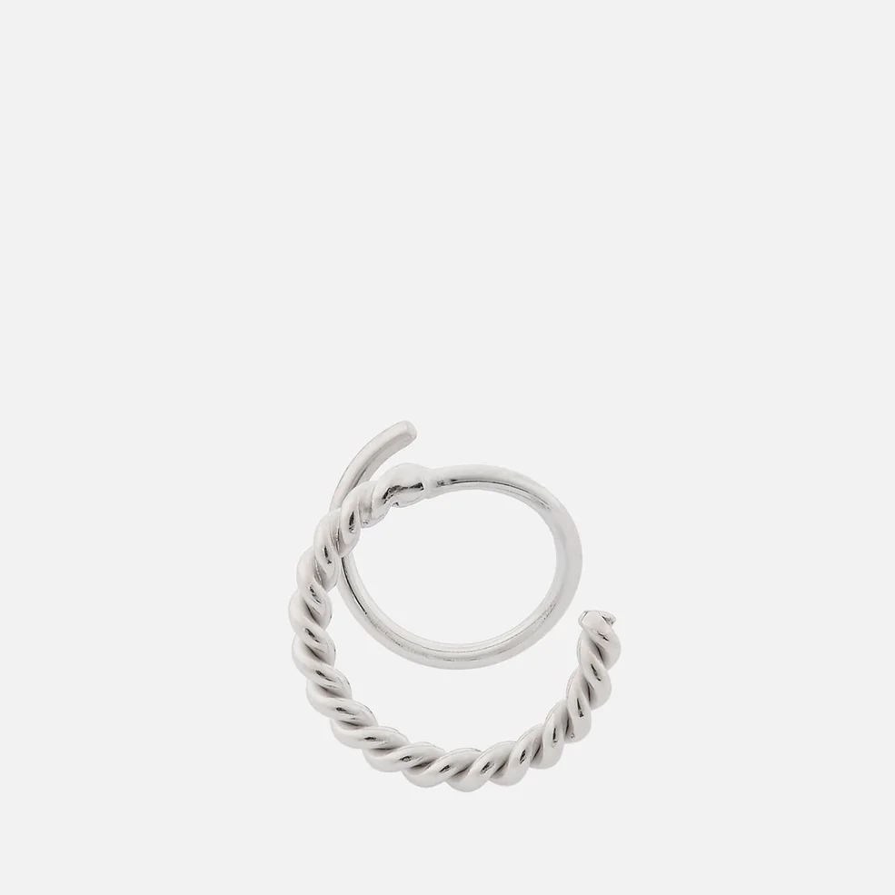 Maria Black Women's Sofia Twirl Earring Right - Silver Image 1