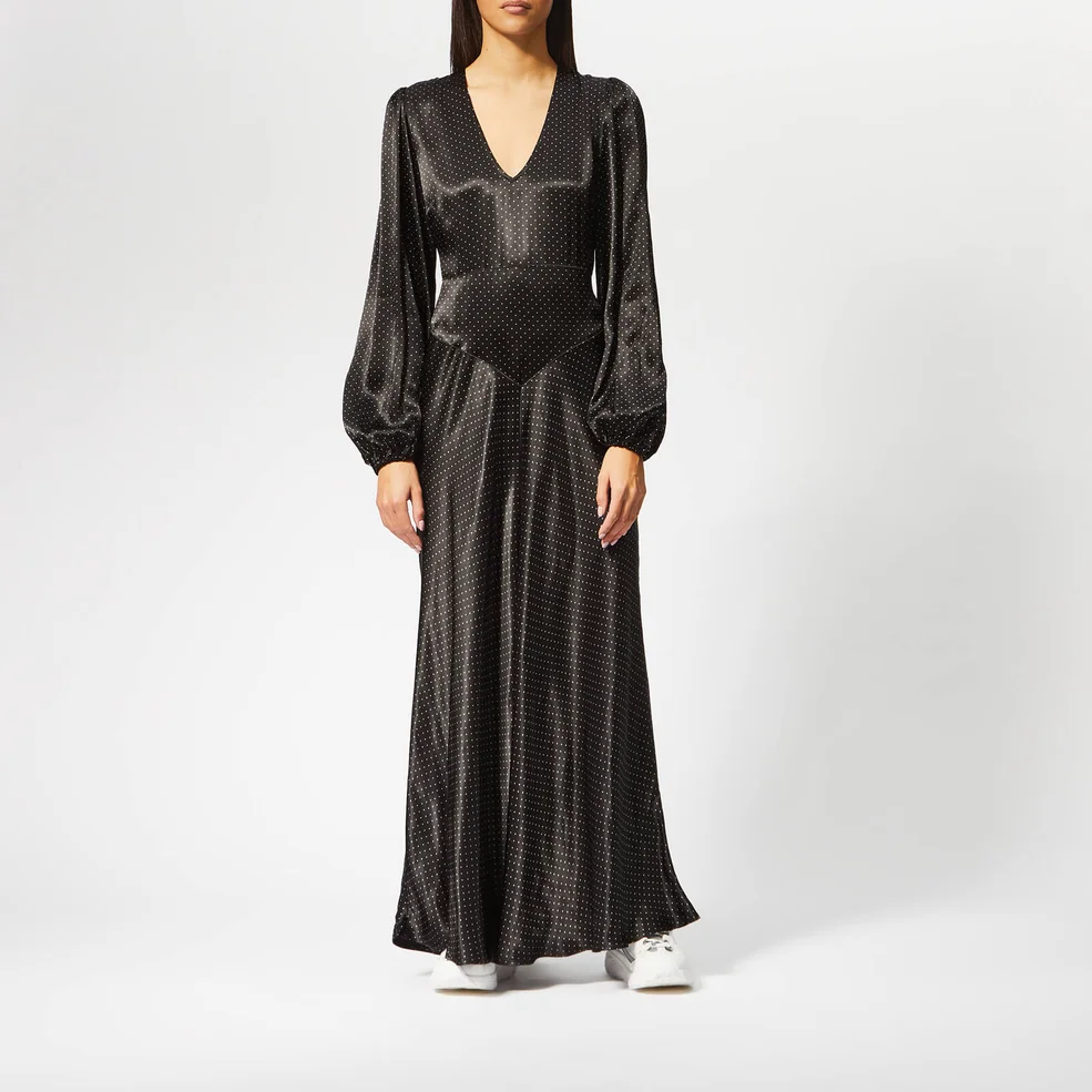 Ganni Women's Cameron Maxi Dress - Black Image 1