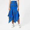 Ganni Women's Cloverdale Silk Skirt - Lapis Blue - Image 1