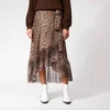 Ganni Women's Tilden Mesh Maxi Skirt - Leopard - Image 1