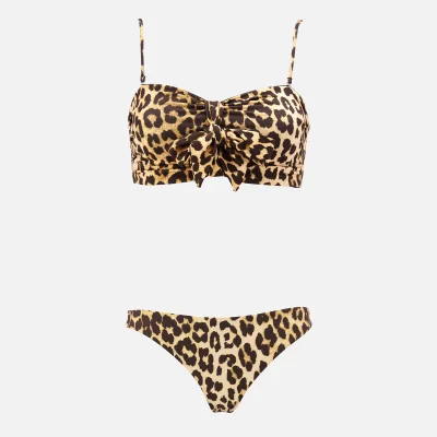 Ganni Women's Rosedale Bikini Set - Leopard