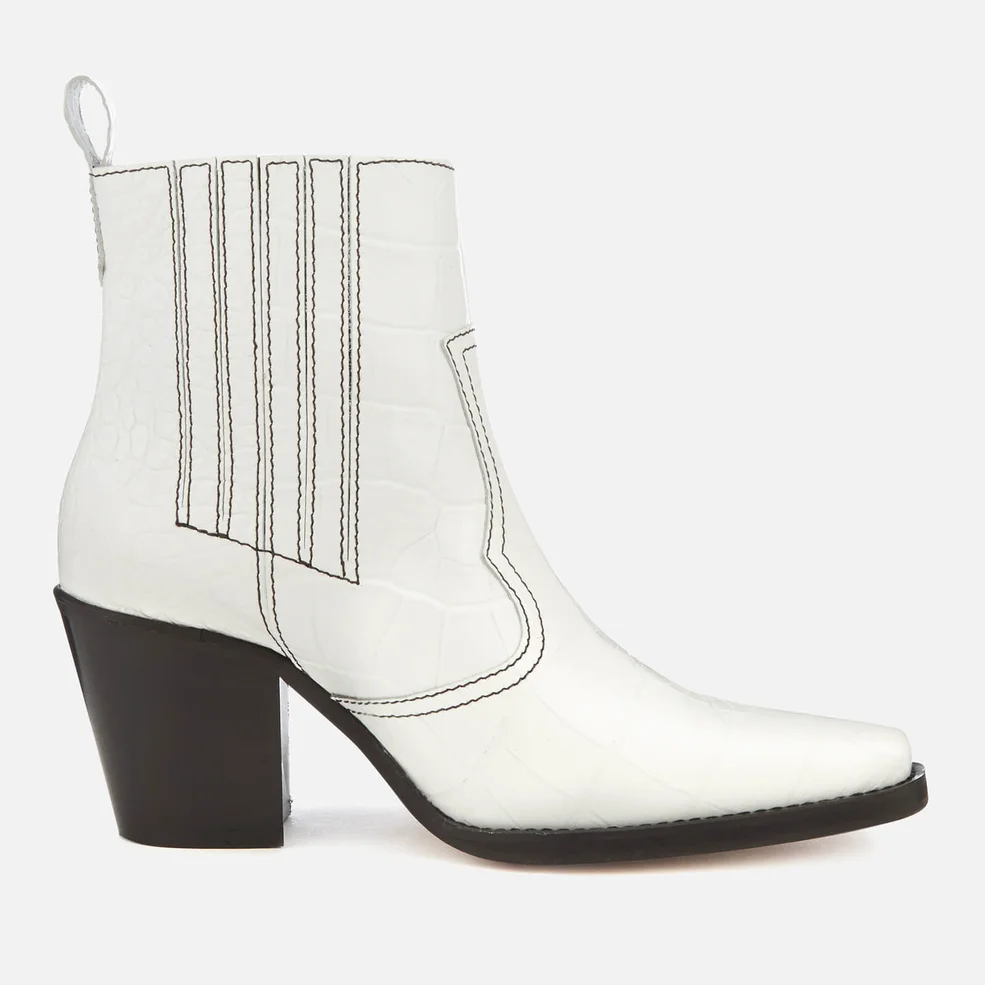 Ganni Women's Callie Boots - Bright White Image 1