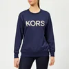 MICHAEL MICHAEL KORS Women's Kors Stud Sweatshirt - True Navy - Image 1