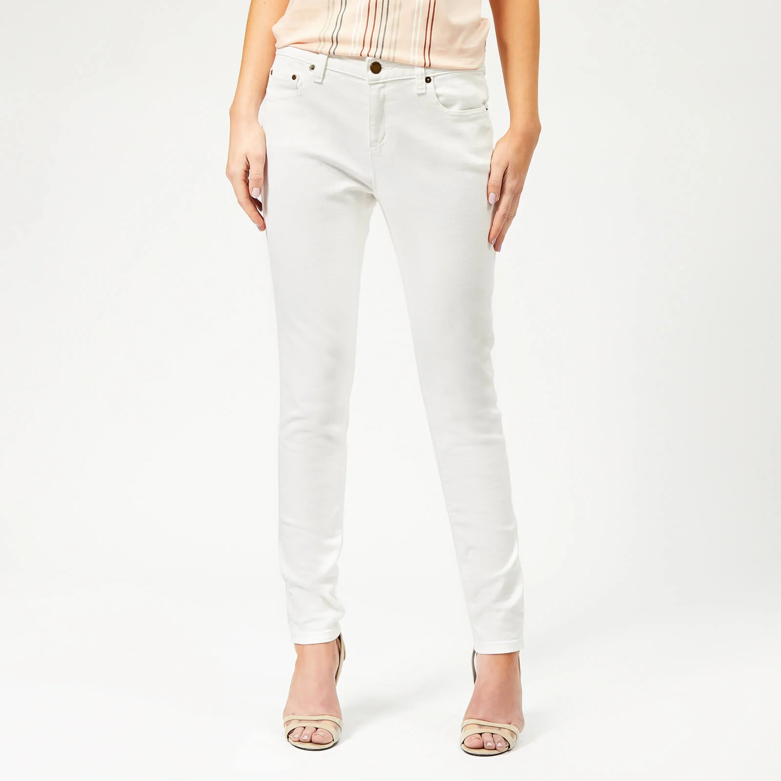 MICHAEL MICHAEL KORS Women's Denim Selma Skinny Jeans - White Image 1
