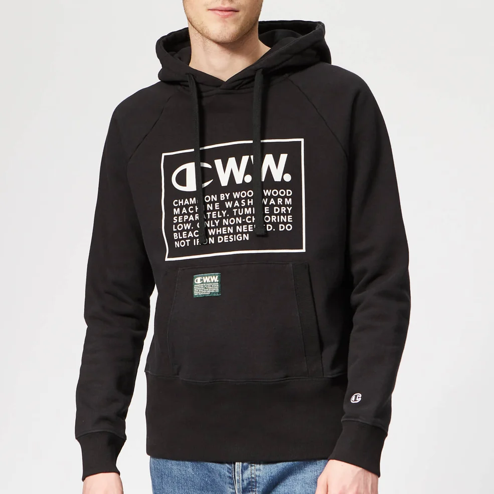 Champion X WOOD WOOD Men's Ed Hooded Sweatshirt - Black Image 1