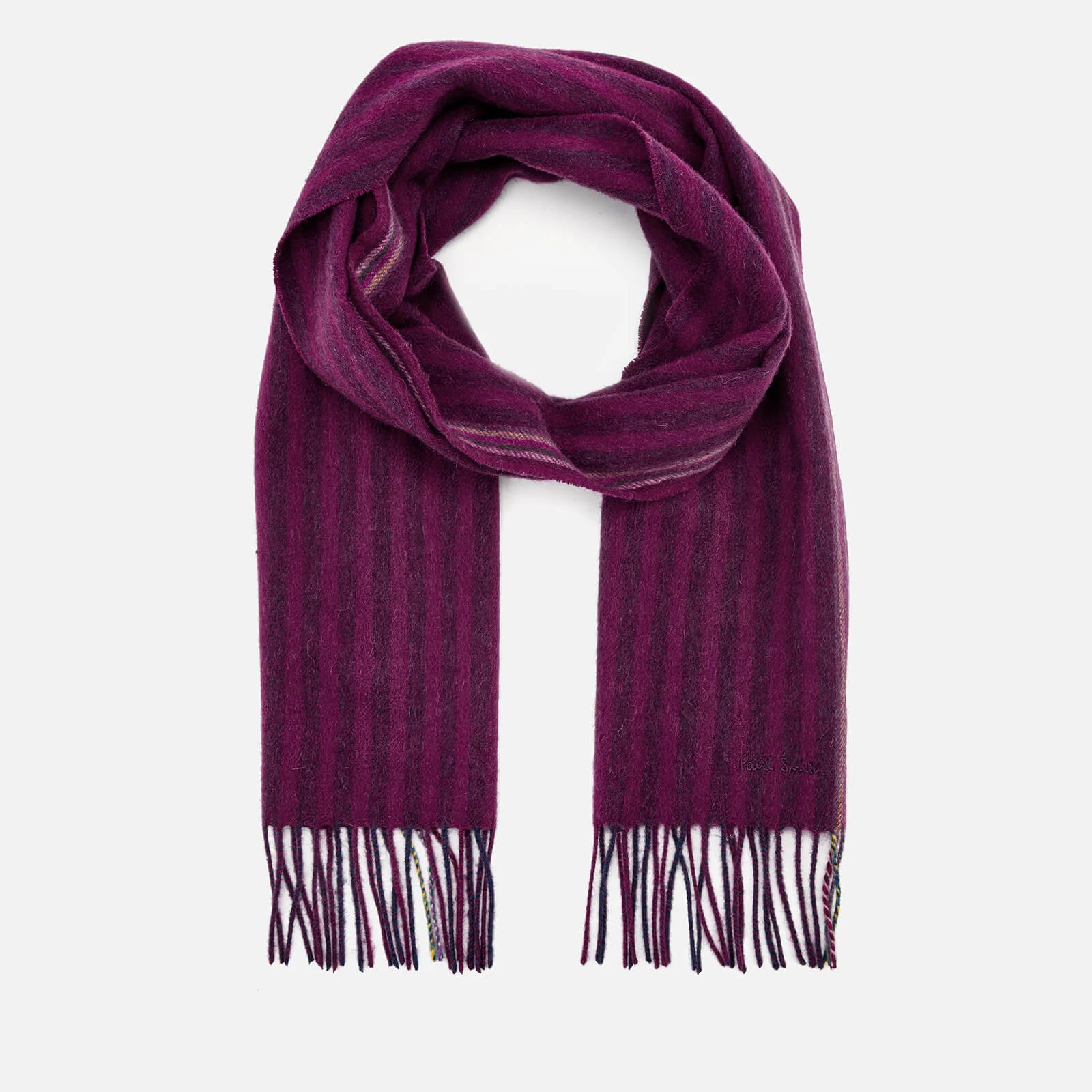 Paul Smith Men's Two Stripe Scarf - Pink Image 1