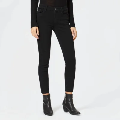 J Brand Women's 835 Mid Rise Crop Skinny Jeans - Crystal Black