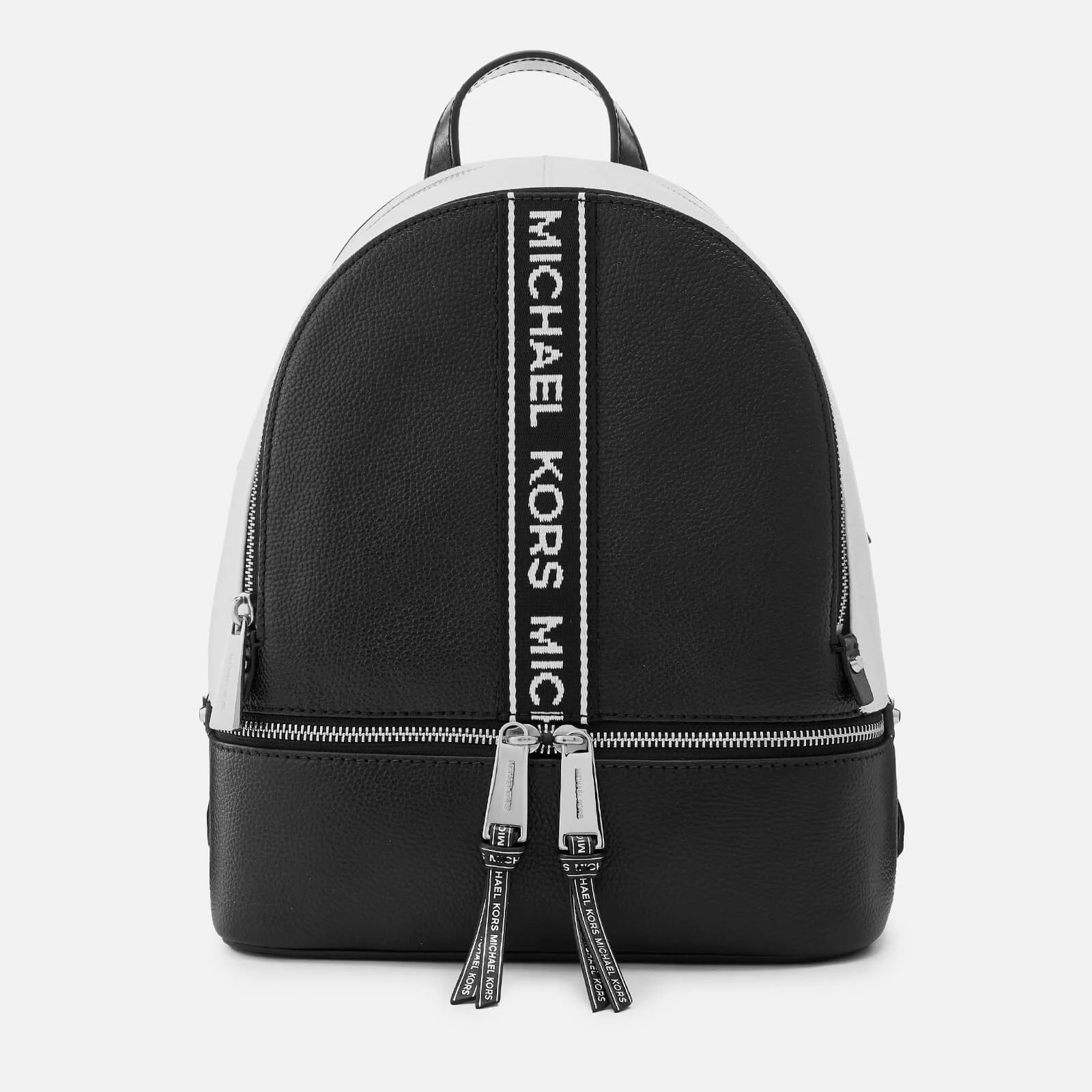 MICHAEL MICHAEL KORS Women's Rhea Zip Backpack - Black/White Image 1