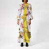 Ganni Women's Hemlock Silk Dress - Block Colour - Image 1