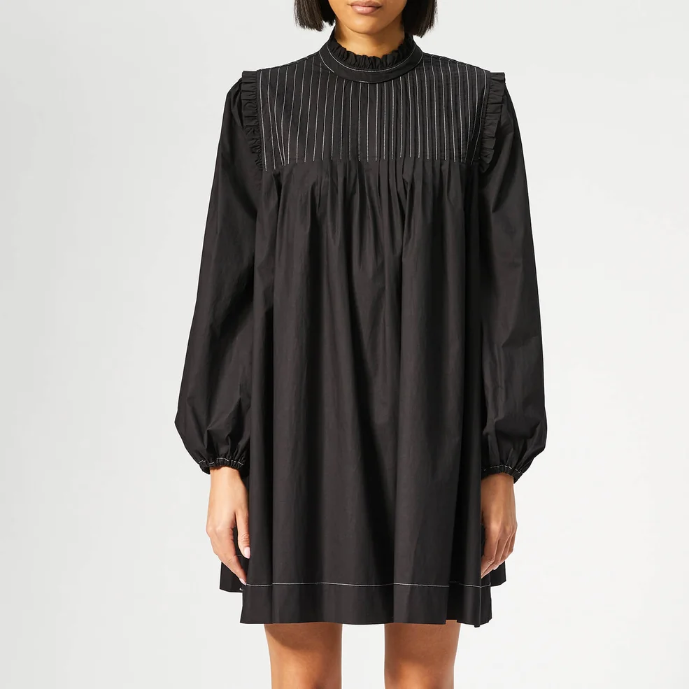 Ganni Women's Slate Dress - Black Image 1