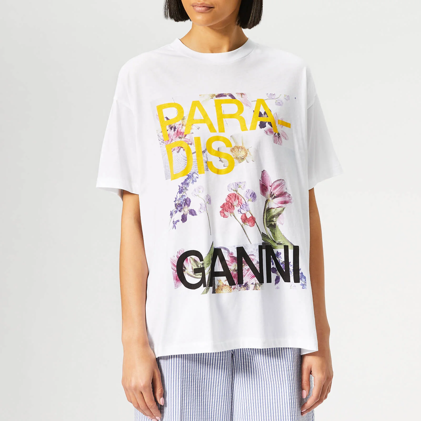 Ganni Women's Davies T-Shirt - Bright White Image 1