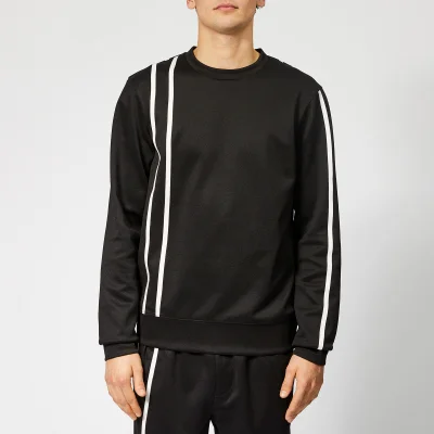 Helmut Lang Men's Sport Stripe Sweatshirt - Black/White