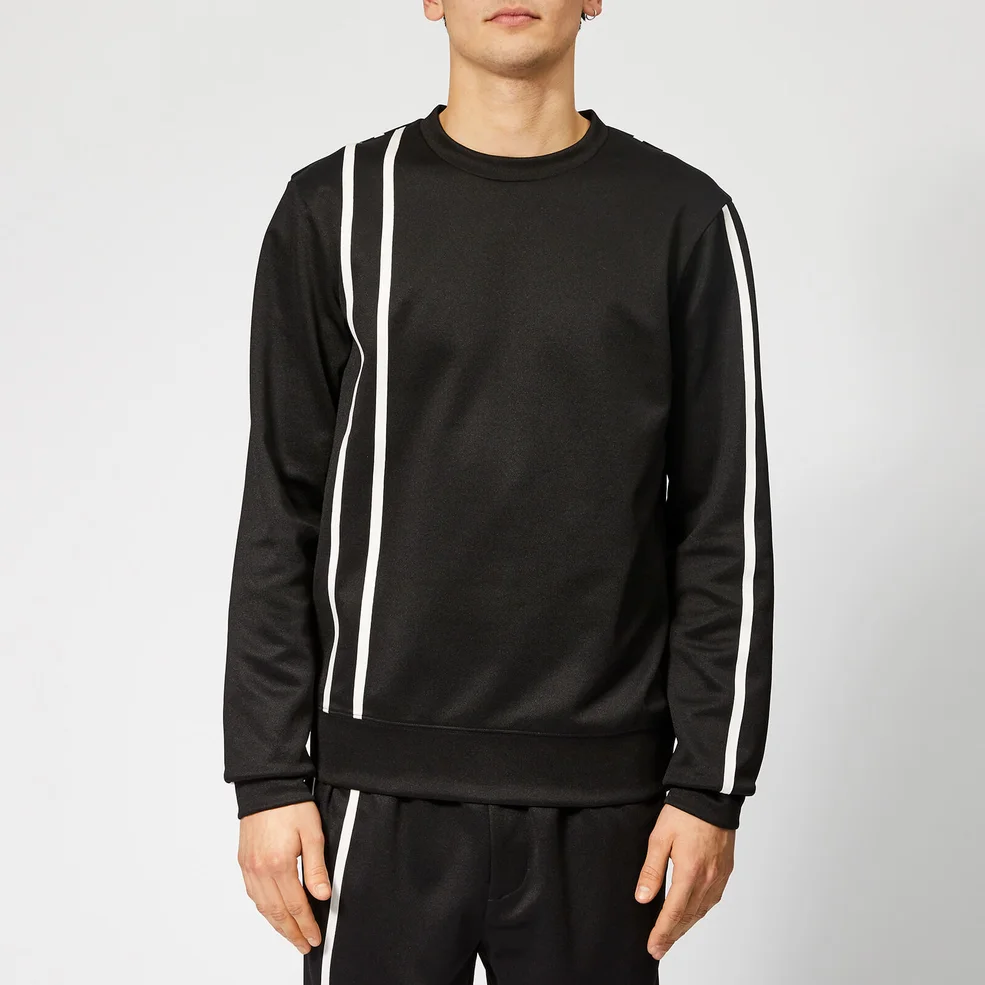 Helmut Lang Men's Sport Stripe Sweatshirt - Black/White Image 1