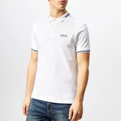 Barbour International Men's Essential Tipped Polo Shirt - White