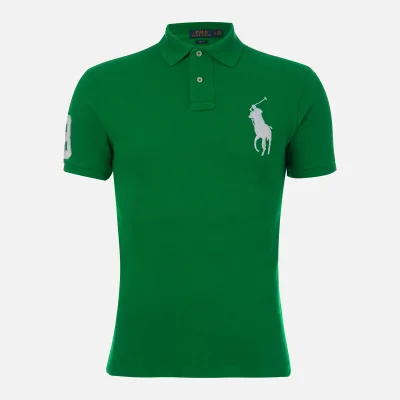 Polo Ralph Lauren Men's Slim Fit Basic Mesh Polo Shirt - Green/White