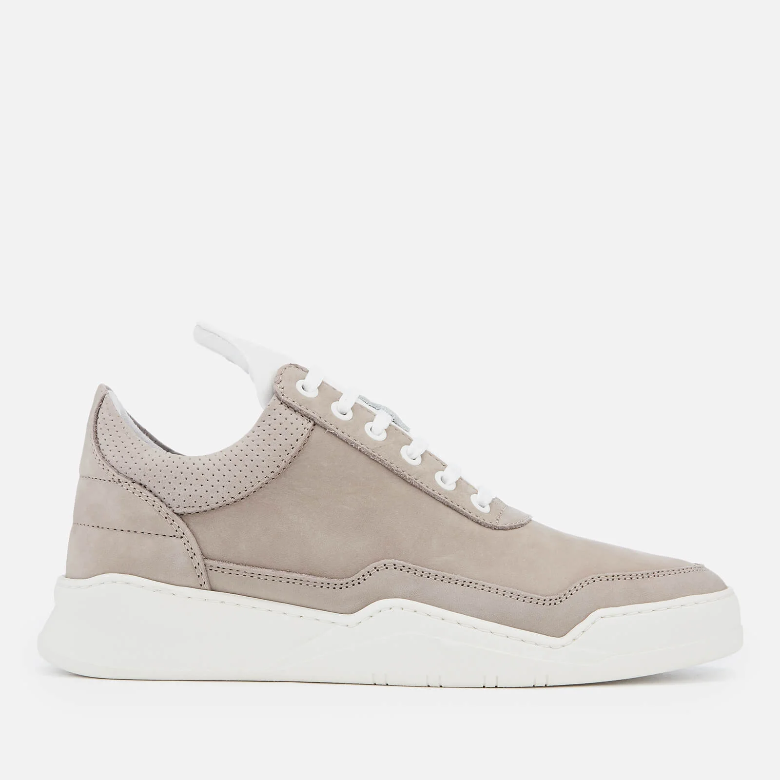 Filling Pieces Men's Collar Perforated Ghost Trainers - Taupe Image 1