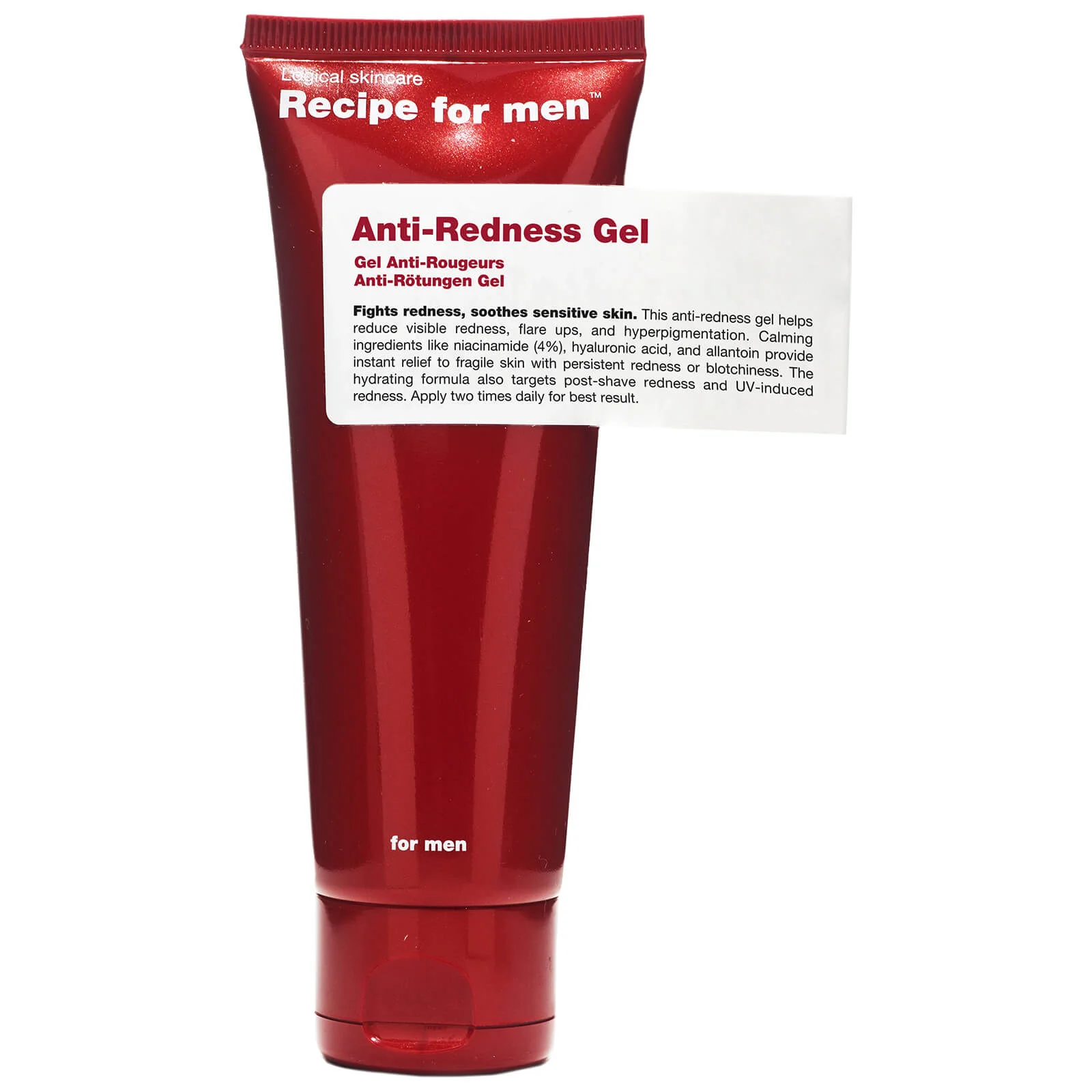 Recipe for Men Anti-Redness Gel 75ml Image 1